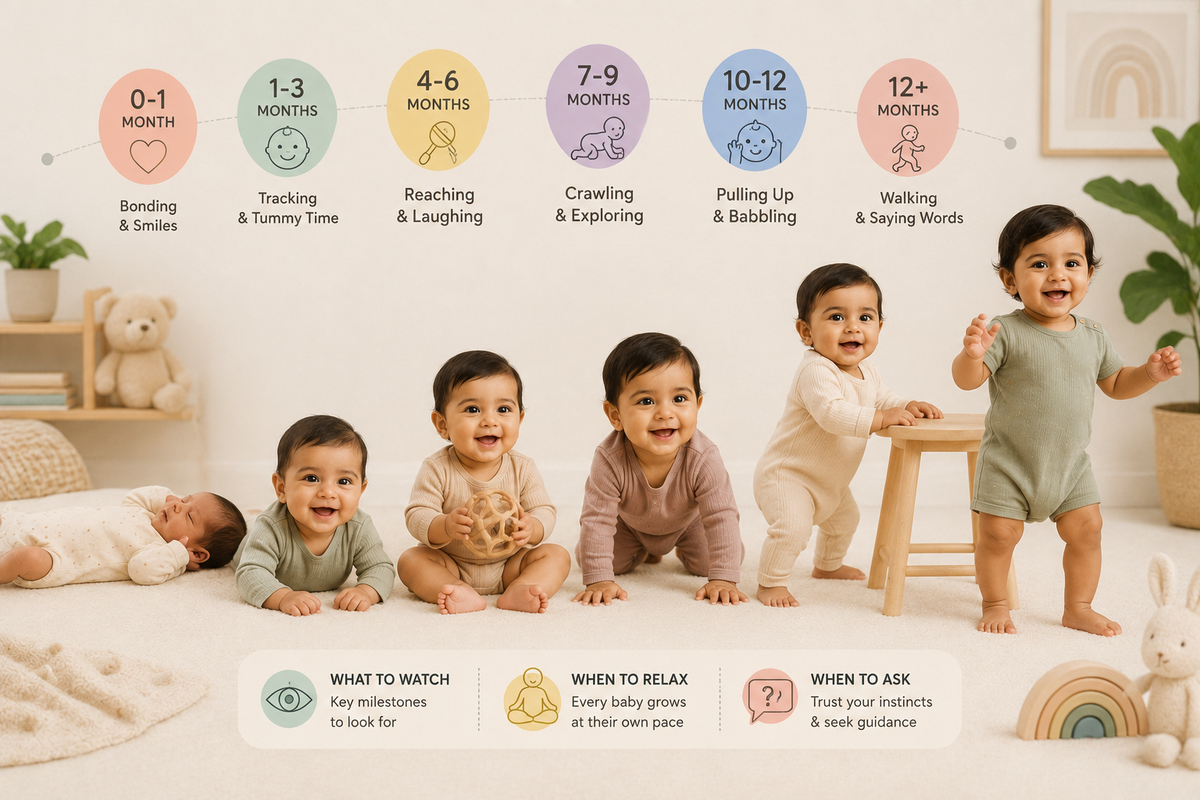 Baby Milestones Month by Month: What to Watch, When to Relax, When to Ask
