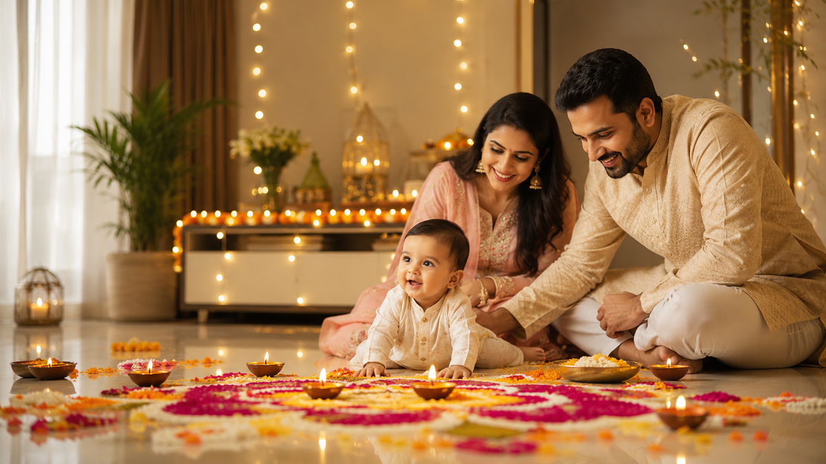 Baby's First Diwali: Enjoying the Festival of Lights Without the Smoke and Stress
