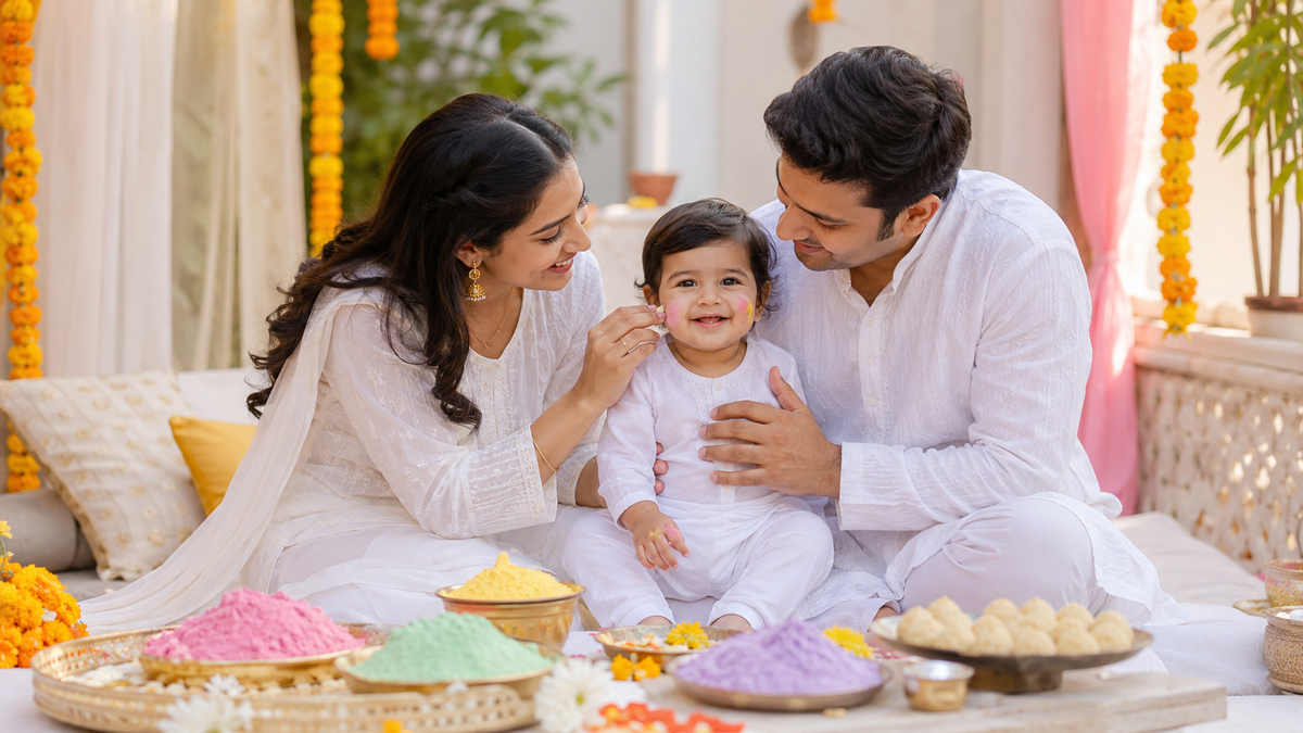 Holi With a Little One: Safe Colours, Protected Skin and Zero Tears
