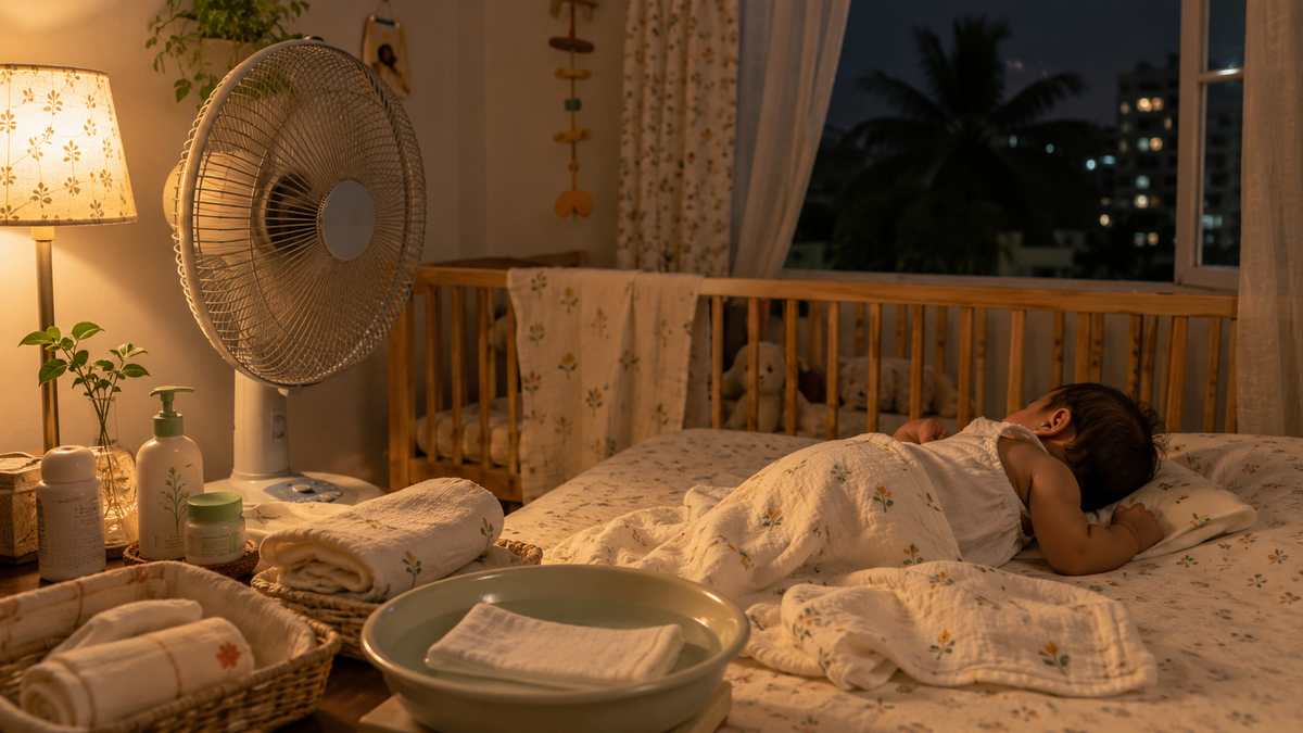 Ghamoriyan, Sweat and Sticky Nights: Baby Care in an Indian Summer