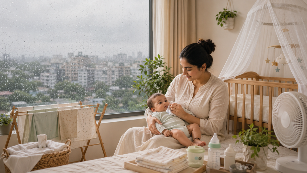 Monsoon Baby Care: Staying Ahead of Dampness, Mosquitoes and Tummy Bugs