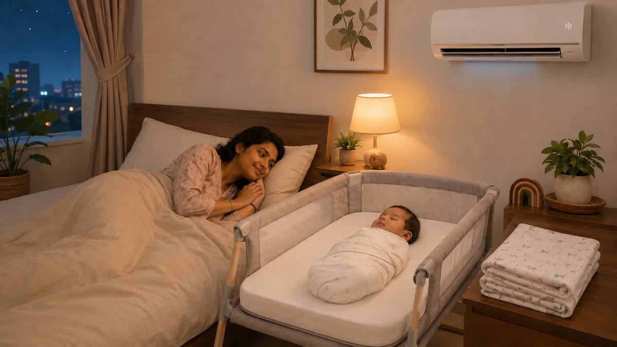 Safe Sleep in Indian Homes: Co-Sleeping, Swaddling, AC and Everything In Between