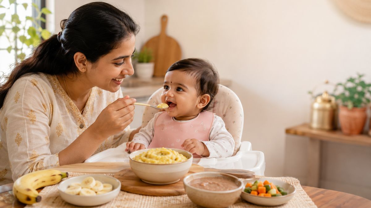 Starting Solids the Indian Way: Khichdi, Ragi and First Foods Your Kitchen Already Has