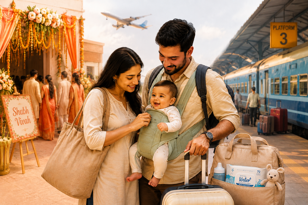Trains, Flights and Wedding Season: Travelling With a Baby in India