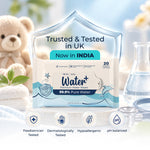 Water+ 99.9% Pure Water Premium Wipes (20 Wipes)